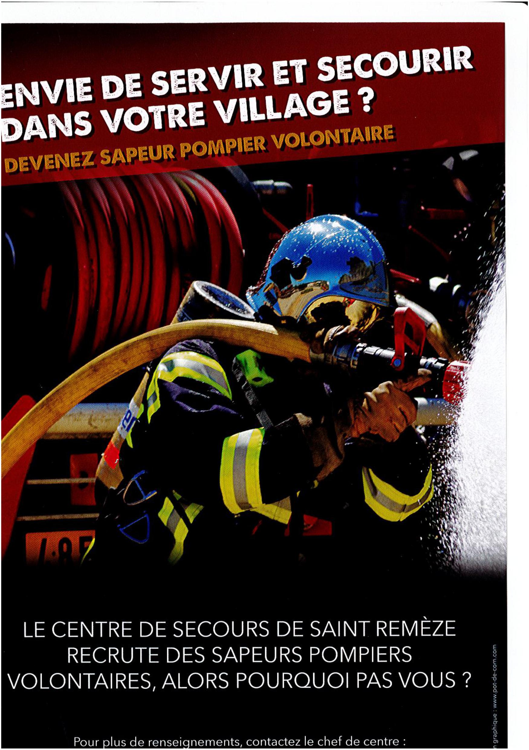 Devenez Sapeur Pompier Volontaire